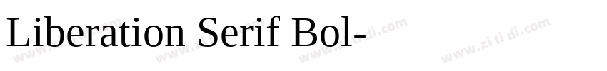 Liberation Serif Bol字体转换